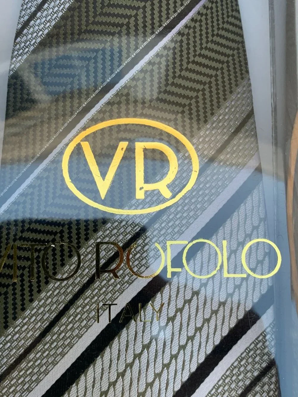 VITO RUFOLO 100% Silk Tie for Men Made in Italy 57
